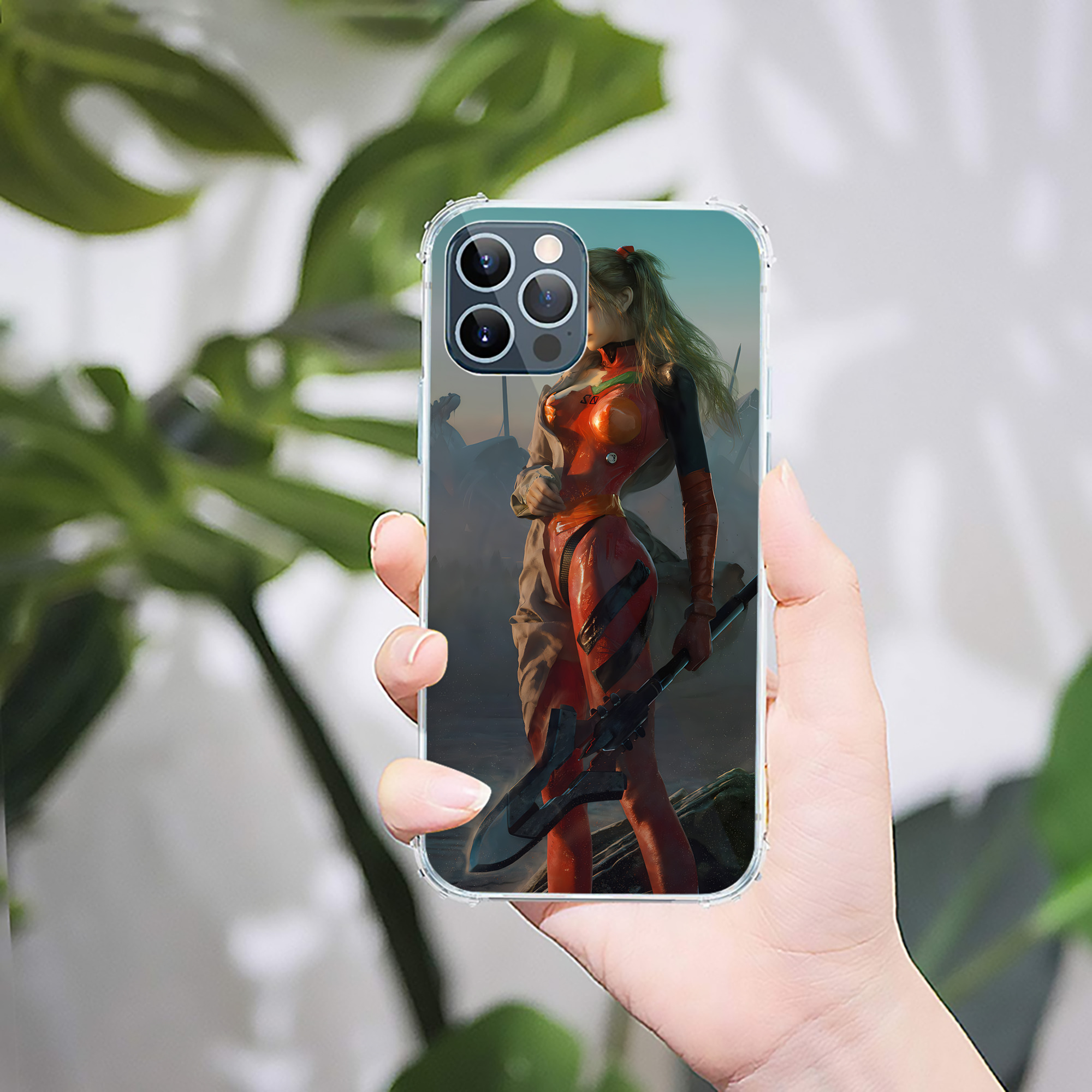 （画像用） EVA 新世紀エヴァンゲリオン 【iPhone 12シリーズ対応】透明スマホケース（クリアソフトケース）